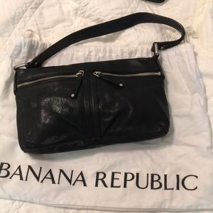 Banana Republic black leather purse.